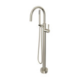 Knurled Single Hole Floor Mount Tub Filler Trim