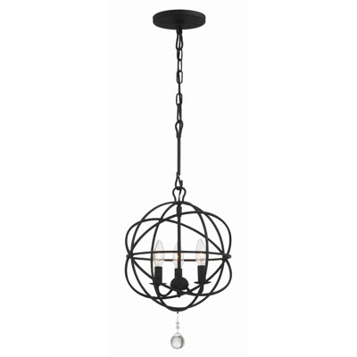 Mini-lustre noir 3 lumières Lacie-Jayne