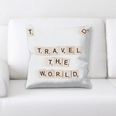 Travel The World Throw Pillow