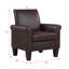 Fauteuil rembourré en similicuir de 29 po Alrun-1432370001