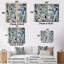 Mélange bohémien bleu et blanc - art mural moderne-1197969466-1197969471-1197969470