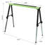 Cheval de scie réglable 2Pack, cheval de travail portatif pliant avec pieds ouverts rapidement, poignée pratique, pour garage, atelier, entièrement assemblé, vert et noir