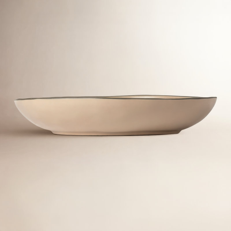 Costa Nova Stacked Organic Serving Bowl, Cremini