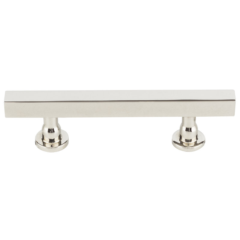 Dante Bar Pull, Polished Nickel, 3 3/4"