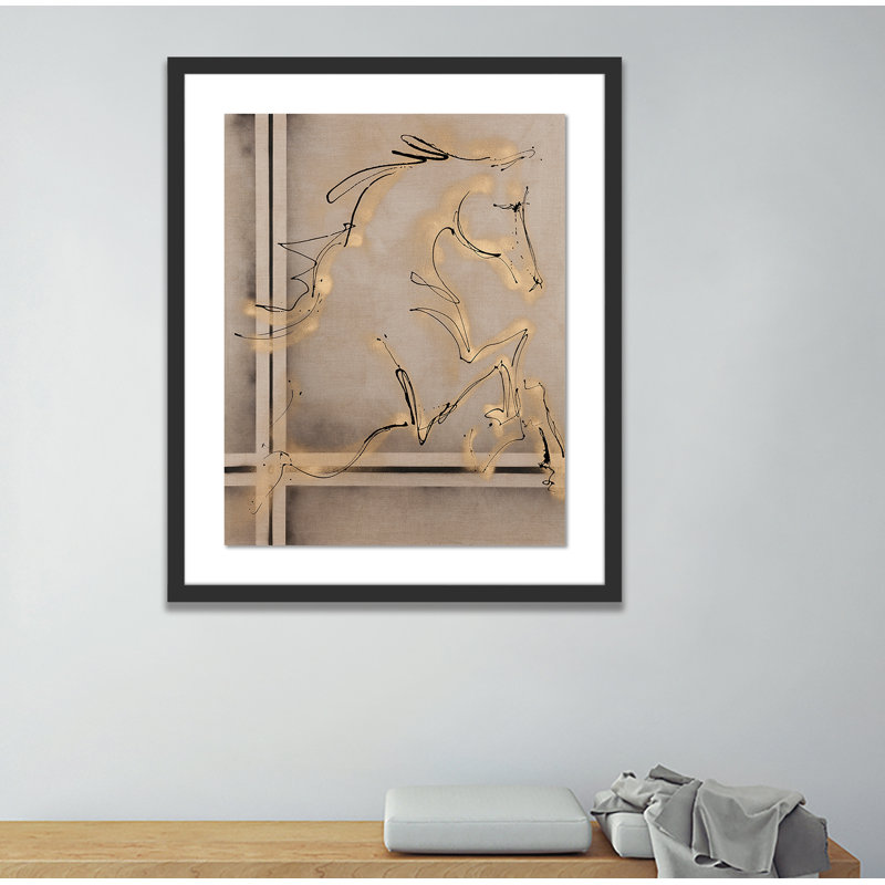 Greeting I Print by Donna Bernstein, Black, 24" H x 20" W x 1.5" D