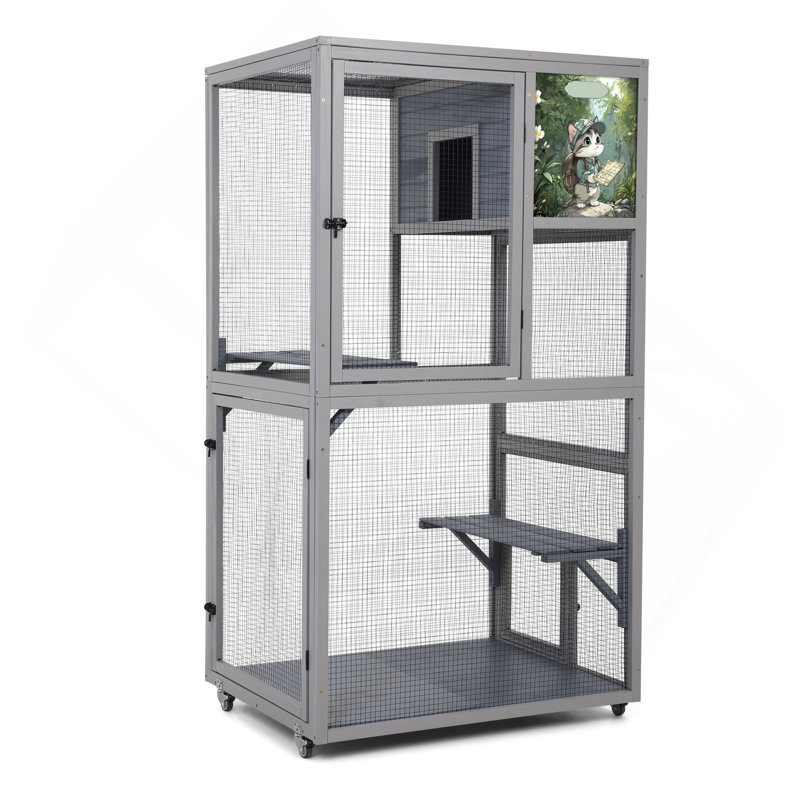 Enceinte d'extérieur pour chat Catio