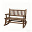 Causeuse arrière, chaise berçante en bois, banc berçant de jardin