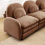 Canapé modulaire Camel en tissu 4 places Teddy