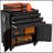 Rolling Metal Tool Cabinet with Lockable Doors and 3 Drawers