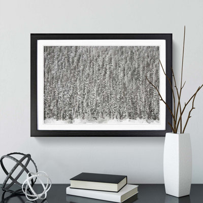 The Winter Forest in Canada in Abstract - Picture Frame Graphic Art Print