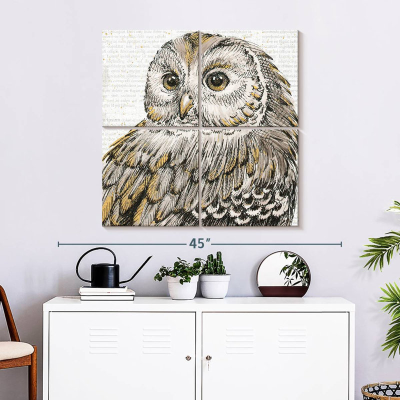 Brampt Beautiful Owls I, H 32 po x l 32 po