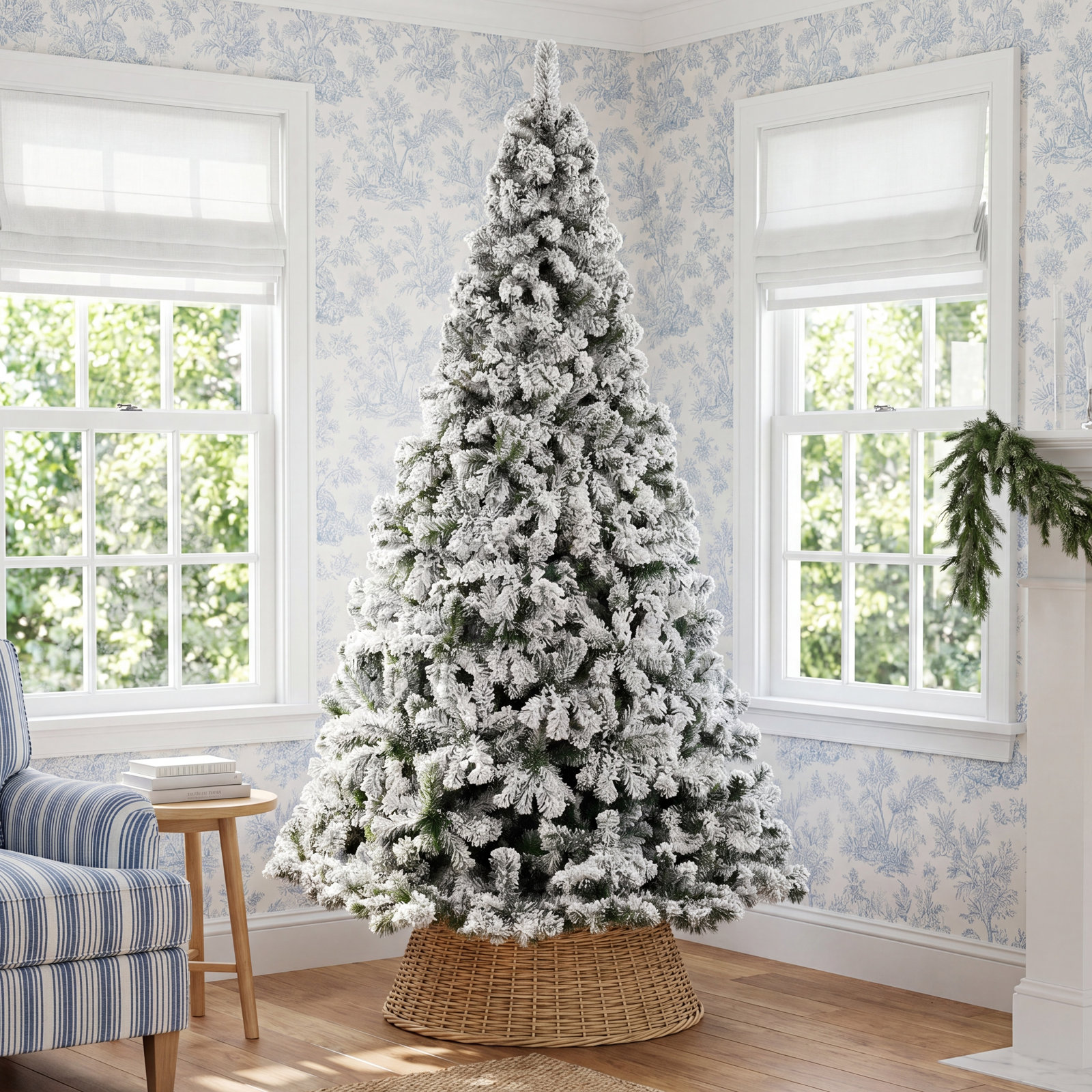 Lighted Artificial Christmas Tree, 3' H