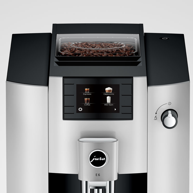 JURA E6 Fully Automatic Coffee & Espresso Machine, Platinum