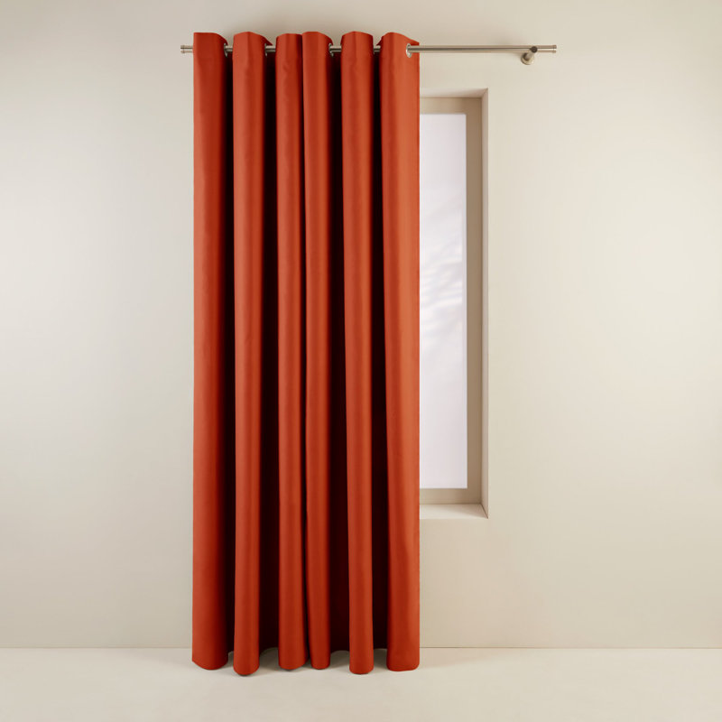 Blackout Curtain Single Panel, Red