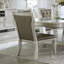 Ensemble de 2 chaises d'appoint de style glamour avec dossier capitonné en acrylique et dossier capitonné à finition champagne
