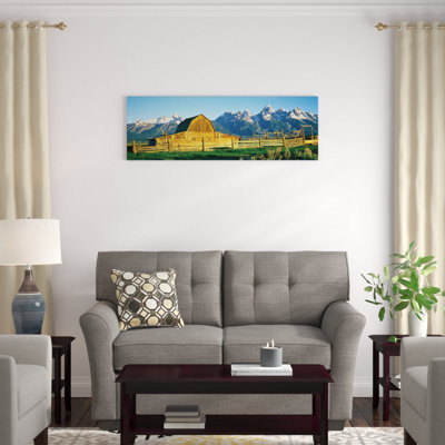 " John Moulton Barn II, Mormon Row Historic District, Grand Teton National Park, Jackson Hole Valley, Teton County, Wyoming, USA " by Panoramic Images