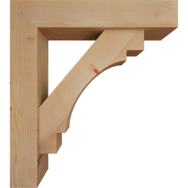 Support Merced Block avec support décalé, 38 x 34, Sapin Douglas de l 7 1/2 (lisse)