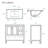 Chateau 36" Freestanding Bathroom Vanity in White Oak with Sink Top-121545990-121545992-105680424
