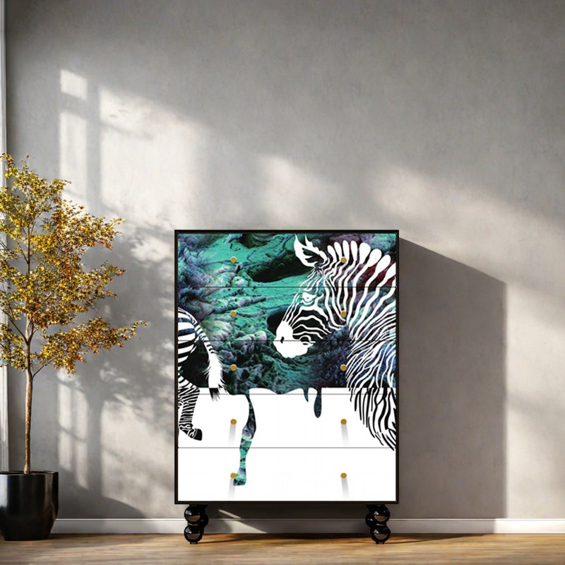 Armoire décorative à tiroirs de style français