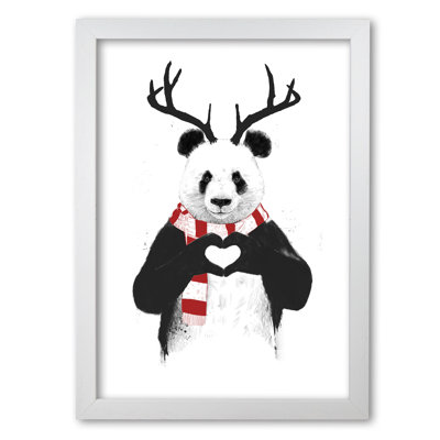 Christmas Panda 1 Piece Wall Art