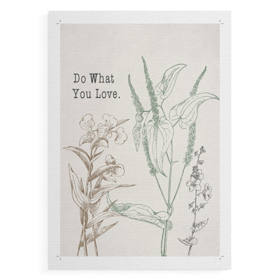 «Do What You Love», impression sur toile seulement - non encadrée