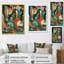 Vert et orange Mid Century Innovations IV, reproduction d'art sur toile-88517331-88517339