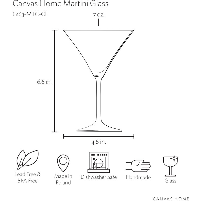 Toile classique martini 7 oz