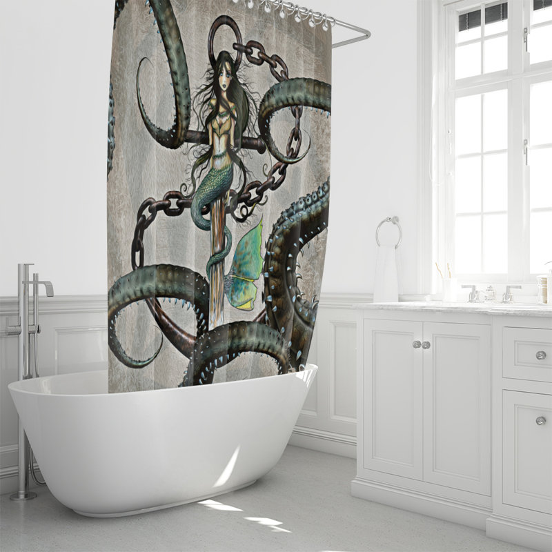 Rideau de douche simple Fien, 70 po x 72 po