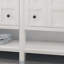 Meuble-lavabo 73 po avec comptoir en marbre et deux lavabos en céramique, 4 portes, 4 tiroirs-1122193568