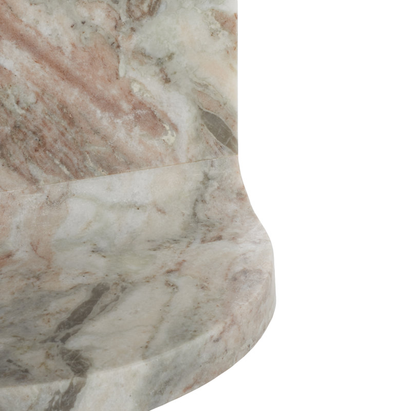 Hatteras Marble End Table, Brown