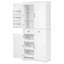 Armoire-penderie avec tablettes coulissantes, tablettes et tiroirs Pierce-235658383