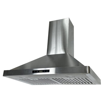 NOVEL Stainless Steel Wall Mount Range Hood - 900 CFM Powerful Ventilation for Efficient Cooking - Touch Control, LED Lighting & Quiet Operation - Perfect for Modern Kitchens | PRO-NWB01