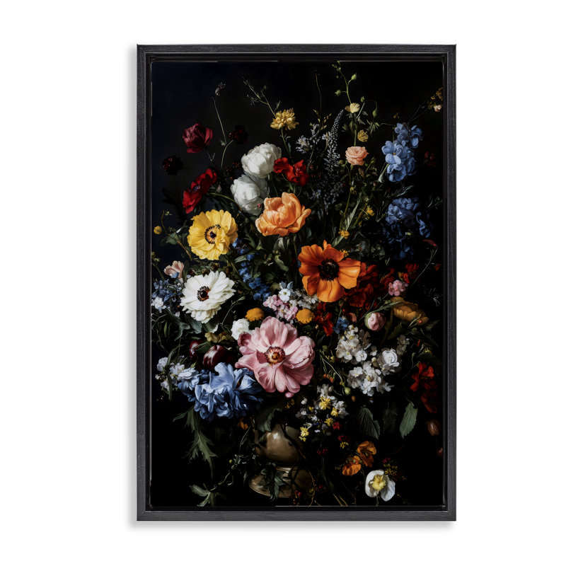 Cadre flottant foncé opulent, design Creative Studio, Cadre flottant noir de jais, H 25 po x l 17 po