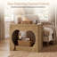 Table d'appoint en bois à découpes Heart