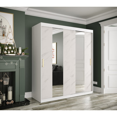 Maike 2 Door Manufactured Wood Wardrobe
