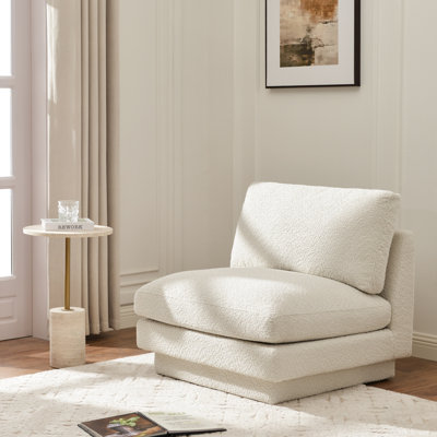 Fauteuil de chambre rembourré 34 po Woolf
