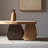 Wabi-sabi vintage solid wood coffee table