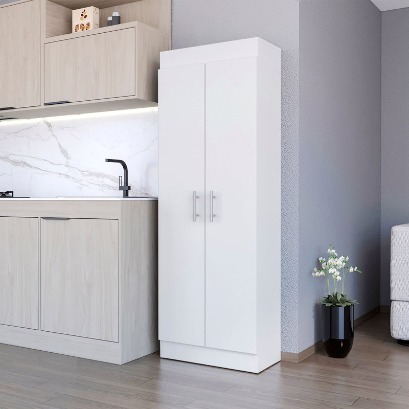 Rangement pour salle de bain Lashawna, Blanc