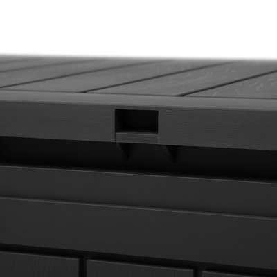 Lark Manor 115cm W 380L garden storage box，waterproof outdoor deck box