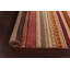 Tapis multicolore noué à la main de conception unique 4 pi 0 po x 6 pi 1 po