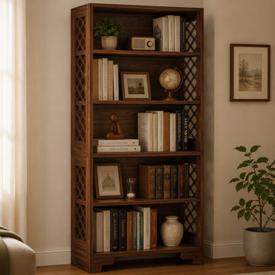 70.8" Freestanding Bookshelf, 6-Tier Bookcase Display Rack Storage Shelves