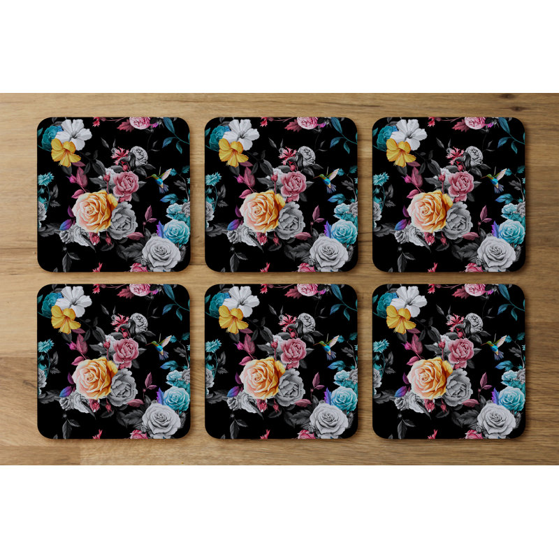 Square 6 Piece Coaster Set