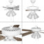 Ventilateur de plafond Hutcheson 52 po blanc avec kit d'éclairage et pales réversibles blanches/bois antique-2098744325