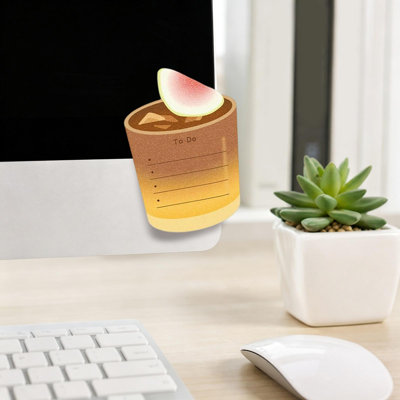 Paper Sticky Notes Personalized Shaped Stickies Notes  Coffee And Bread-Themed Peel-and-Stick Notes  Decorations For Student Journals And Planners