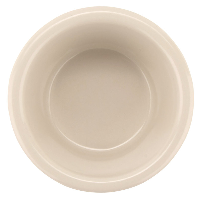 G.E.T. Fluted & Smooth Ramekins Melamine 12 Piece Ramekin / Soufflé Dish Bakeware Set, Ivory, 2 oz