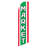 Double Sided 138'' H x 38'' W Polyester Feather Banner