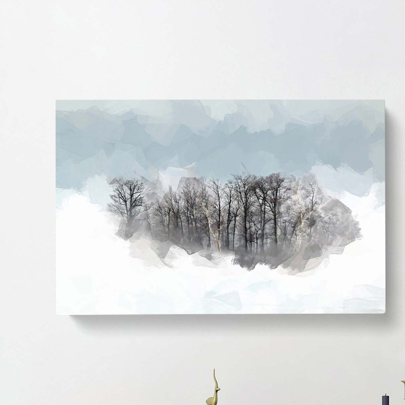 An Island Of Trees In Abstract - Wrapped Canvas Print, 50cm H x 76cm W x 3cm D