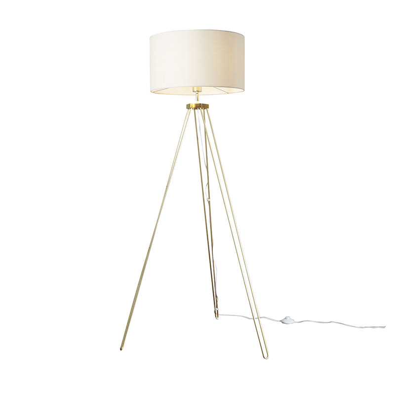145cm Gold Tripod Floor Lamp