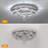 Jooyoung 8 - Light 19.68“ LED Flower Tiered Chandelier with Crystal Accent Variable Light-1308606646-1290923333-1290923332