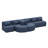 Upholstered Sofa Free-Combined Sofa Couch With Two Chaise Lounge And Five Back Pillows-115839029
